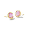 Brynne Shell Stud Earring - Gold Blush Mother Of Pearl