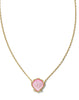 Brynne Shell Pendant Necklace - Gold Blush Mother Of Pearl
