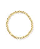 MINI ELAINA STRETCH BRACELET - GOLD IVORY MOTHER OF PEARL
