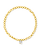 CAILIN STRETCH BRACELET - GOLD WHITE CRYSTAL