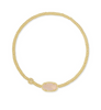 GRAYSON STRETCH BRACELET - GOLD ROSE QUARTZ