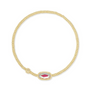 GRAYSON STRETCH BRACELET - GOLD DICHROIC GLASS