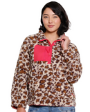 Knit Snap Front Fleece Pullover