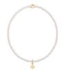 hope classic milkshake bracelet - signature cross small gold charm