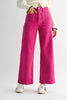 FUCHSIA - Patch Pocket Wide Leg