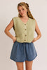 Button Down Sweater Vest