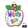 Welcome Apple Door Hanger w/ room for mini