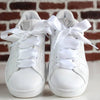 White satin laces
