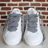 Vichy pattern laces - Black