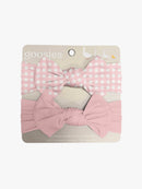 Pink Gingham (Spring/Easter) Headband Set 
