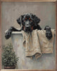 Bath Time Dog In White Tub - 8x10 Inch