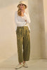 High-rise Printed Denim Pants