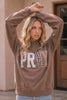 PRAY Patchwork Oversized Pullover Sweatshirt