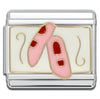 Italian Bracelet Charm 9mm modular for Men & Women  - Ballet slipper