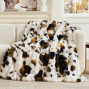 Animal Print Faux Fur Throw Blanket