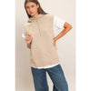 Sleeveless Hoodie Sweater