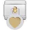 Italian Charm Bracelet Charms - Dangle Heart Links