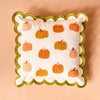 Scalloped Square Throw Pillow-Pumpkin Patch
