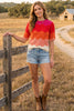 Chevron Knit Top