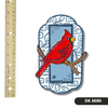 Blue and White Cardinal Mini