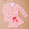 Sweet Dreams Pajama Shorts Set-Holly Jolly Santa