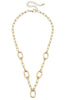 Avery Multi-Charm Collector Necklace Base in Shiny Gold