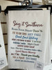 Say It Southern  - Flour Sack Towel (Copy)