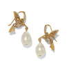 Trust Your Journey Pearl Hummingbird French Wire Earrings