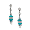 Meridian Petite Sphere Turquoise Post Drop Earrings