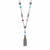 Contempo Color Gems Tassel Necklace