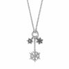 Snowflake Charm Ring Necklace