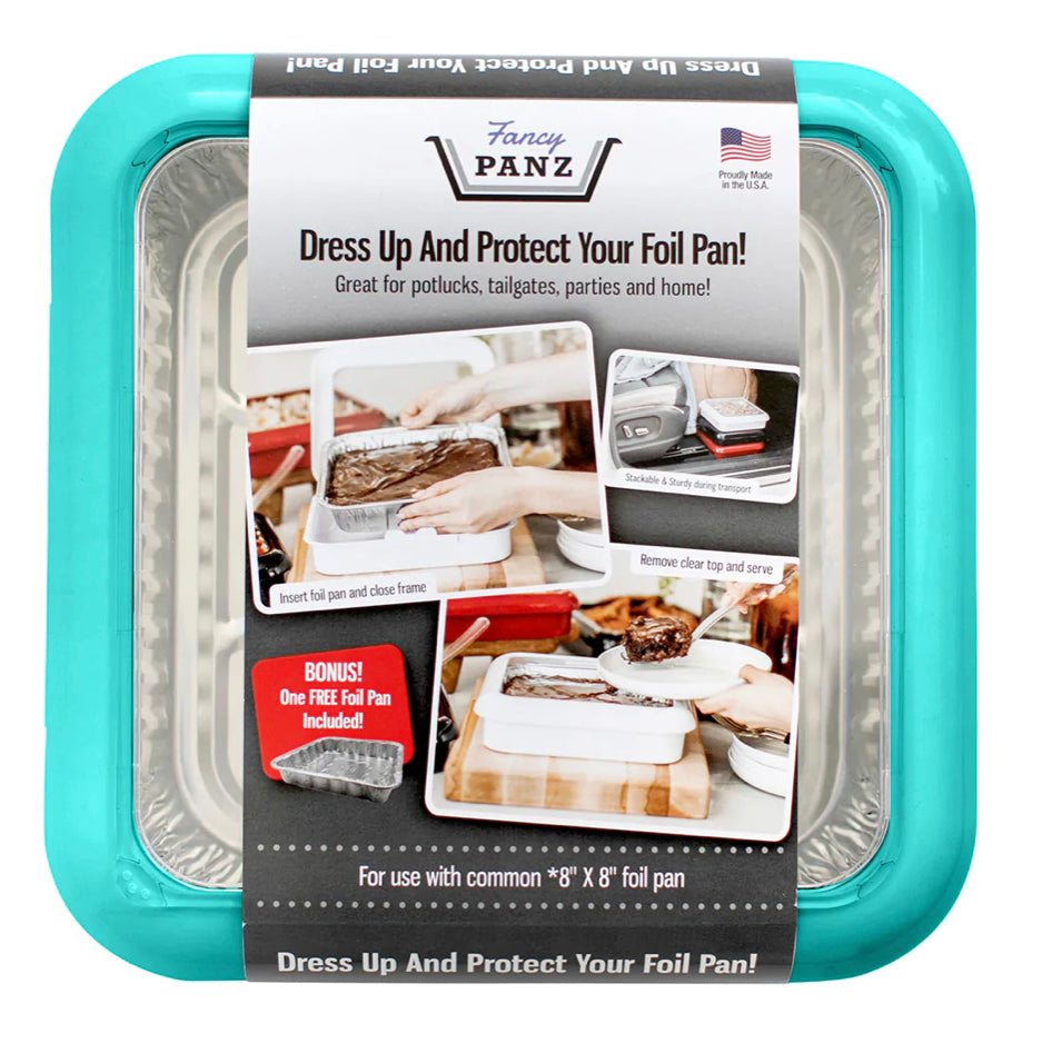 Fancy Panz Classic, Dress Up & Protect Your Pan, Made in USA, Fits Half  Size Foil Pans & Serving Spoon Included. Hot or Cold Food. Stackable for  easy
